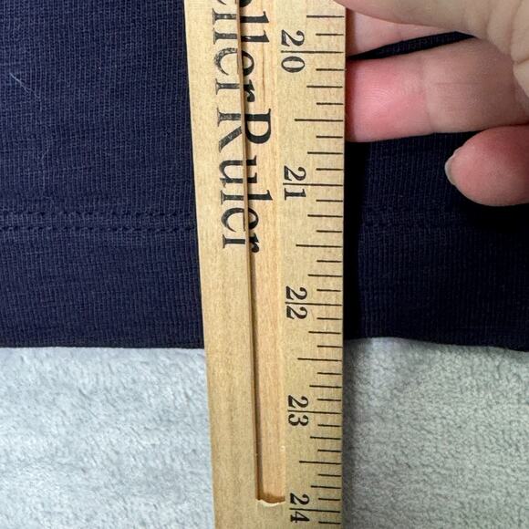 Talbots Top Womens SP Small Petite Navy Heavy Weight Cotton Lace Up Nautica1 - Picture 7 of 7